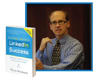 Wayne with his book LinkedIn Success