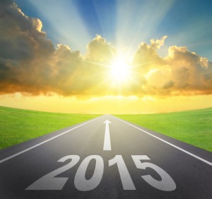 Forward to 2015 new year concept
