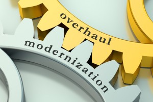 Overhaul Modernization concept on the gearwheels