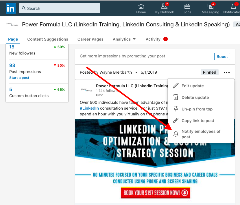 It's Easy to Attract More LinkedIn Company Page Followers - Wayne